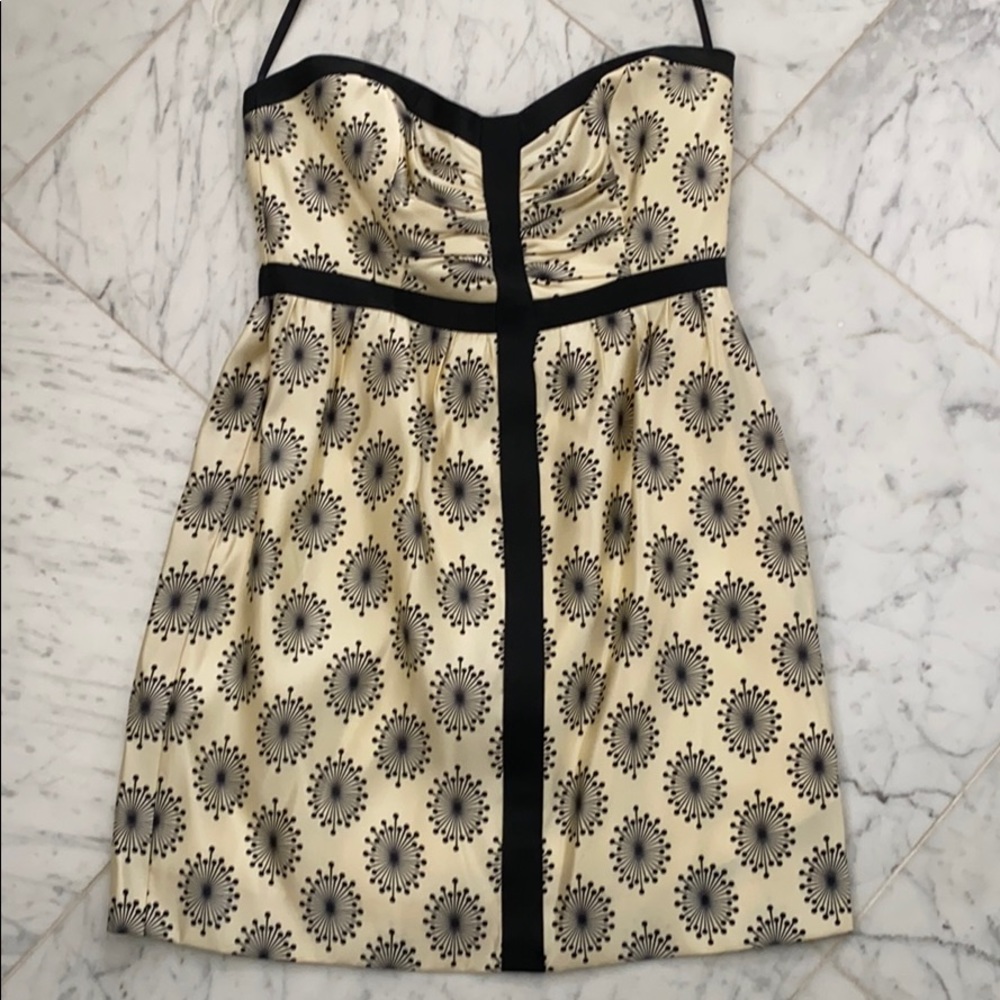 NEW Black & White Strapless Milly Cocktail Dress
